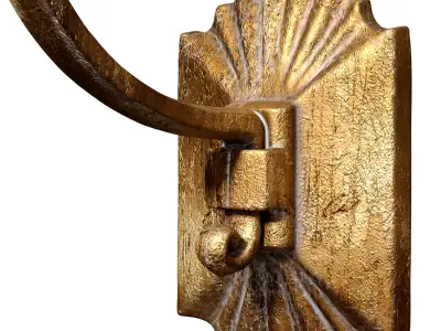 Bronze Antique Sconce Light in European classic style Wall lamp 3D model