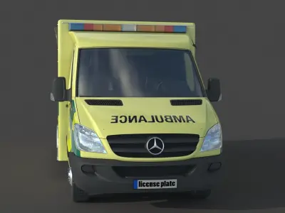 ercedes Benz Sprinter 516 CDI GSF RTW Krankenwagen Ambulance 3D model