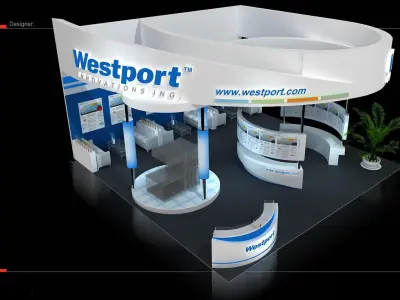 Booth - Area - 6X6-3DMAX2009-011 3D model