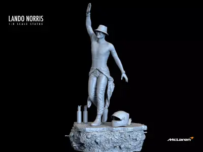 Lando Norris 1-8 Scale Statue 3D print model