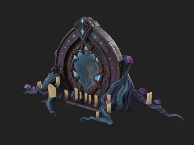 Magic miror  Low-poly 3D model