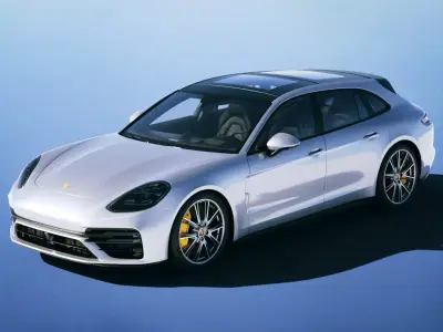 Porsche Panamera Turbo S Sport Turismo 2021 3D model