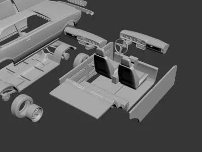 Toyota Corolla 1975 2 Door 3D print model
