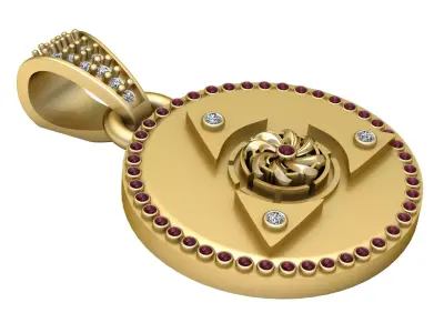 Red Gemstone Luxury Design  3D print model