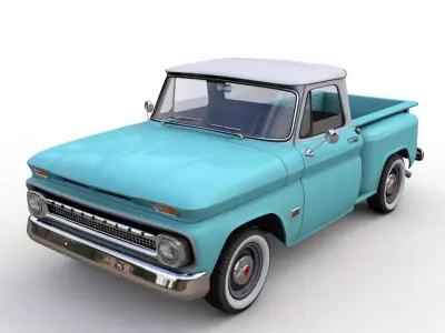 CHEVY C10 V8 PICKUP 1966 3D model