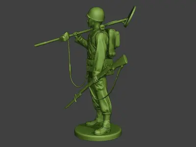 American engineer soldier ww2 Stand2 A9 3D print model