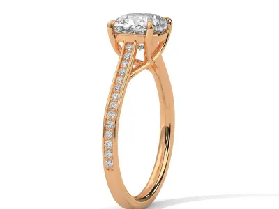 solitaire with detail images and 360 render videos 20 3D print model