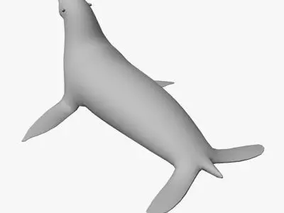 Low Poly Sea Lion Low-poly 3D model