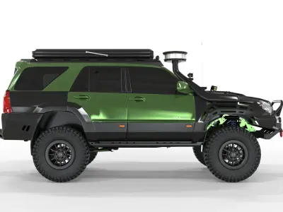 Toyota 4runner 2008 Overland Laminated 3D model