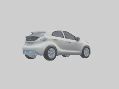 Hyperefficient City Car model Low-poly 3D model