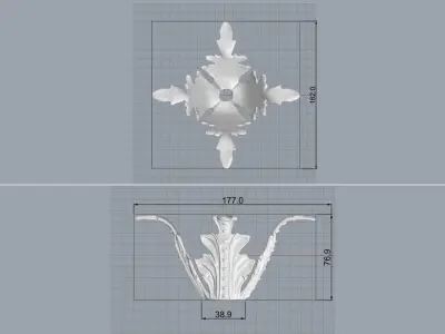 Decoration element 3D print model