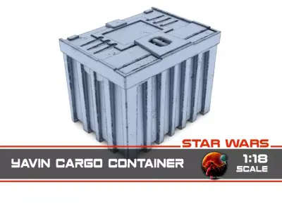 Yavin Cargo Container 1-18 scale Kenner Hasbro Free 3D print model