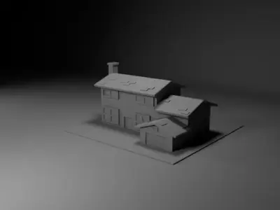 Premium Home Low-poly 3D model