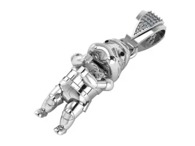 LUXURY METAL PENDANT 3D PRINTABLE MODEL  3D print model