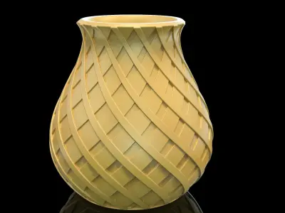 safeen s wicker vase 3D print model