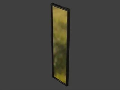 3MirrorPack window with flower Free low-poly 3D model