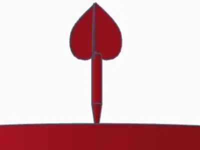 Dartboard With Bullseye 3D print model