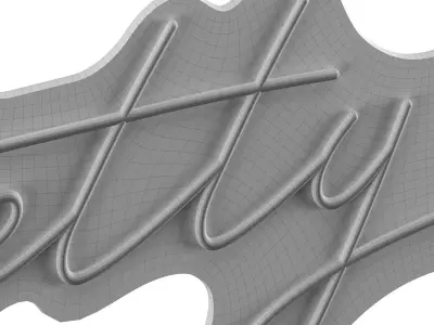 Pretty Savage Neon Sign 3D model