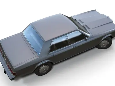 Dodge Diplomat 1980 Low-poly 3D model