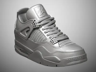 Air Jordan 4 shoe 3D print model