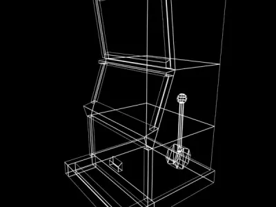 Slot Machine - Low Poly 2 Low-poly 3D model