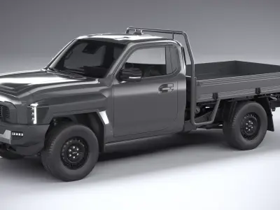Kia Tasman Cargo SingleCab 2026 3D model