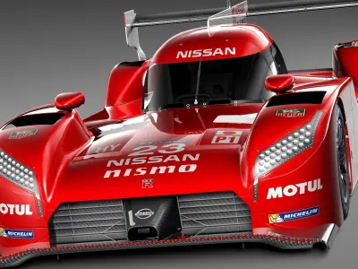 Nissan GT-R LM Nismo Race car 2015 3D model