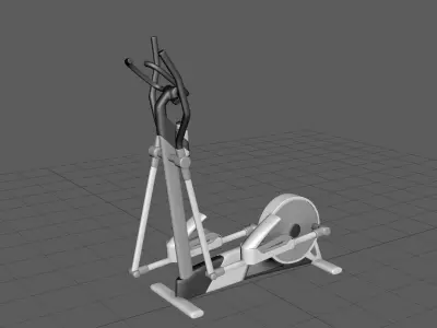 Fitness Cross Trainer Elliptical Low-poly 3D model