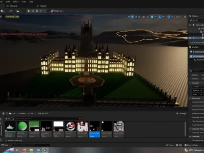 CASTEL FANTASY LOW POLY ready for unreal engine Low-poly 3D model
