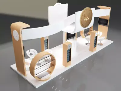 Booth Exhibition Stand a325a 3D model