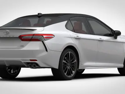 Toyota Camry XSE V6 2018 detaied interior 3D model
