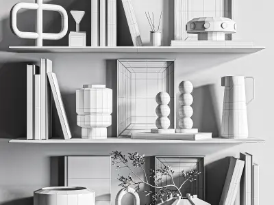 Decorative set18 3D model get