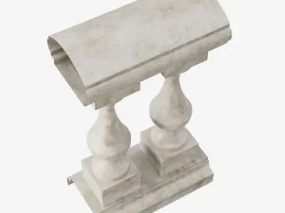 Balustrade Free low-poly 3D model