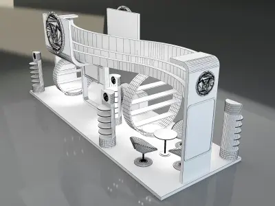 Booth Exhibition Stand a325c 3D model