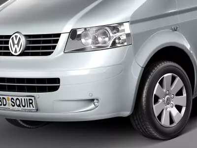 Volkswagen T5 Multivan Passenger 2003-2009 3D model