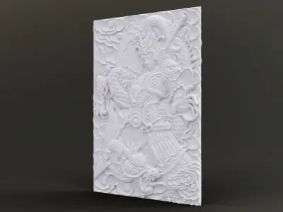 Young Warrior Relief 3D print model