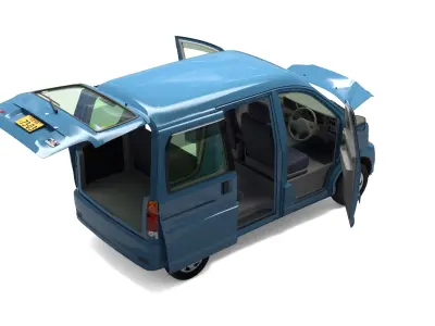 Daihatsu Hijet Cargo  2001 Low-poly 3D model