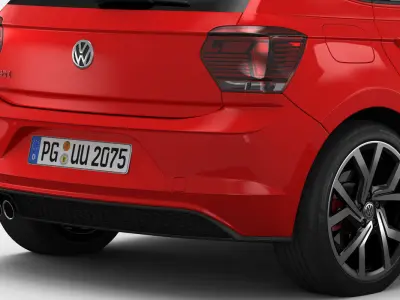 Volkswagen Polo GTI 2018 3D model