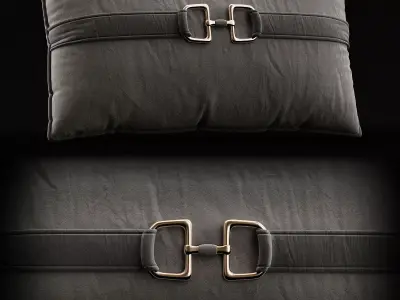 Solid Pillow Set 3D model Low-poly 3D model