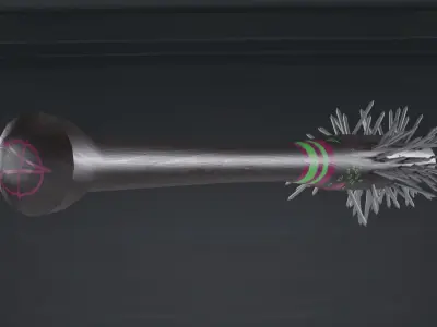 Baseball Bat Low-poly 3D model