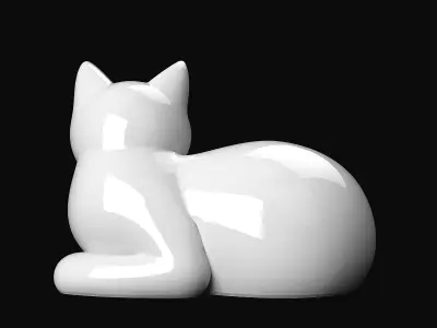 Lying Cat 3D print model