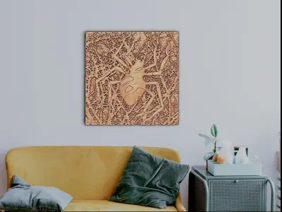 A poisonous spider for home decoration 3D print model