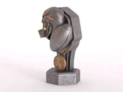 American Football Trophy 3D model