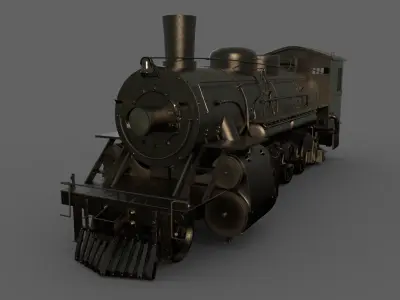 Steam Train 3D model