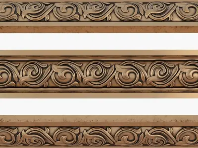 arabic decor cnc set 3D Model Collection