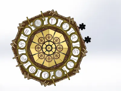 Steampunk Compass Puzzle Box Free 3D model