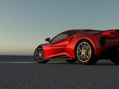 Lotus Emira 2022 Low-poly 3D model