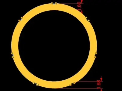 Band ring 3D print model get
