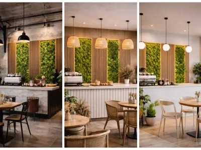 Green Wall  Interior Courtyard Feature Design wall panel  3D model