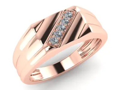 light weight gold diamond rings-C111116SKCH2025989-wt-5-10 3D print model
